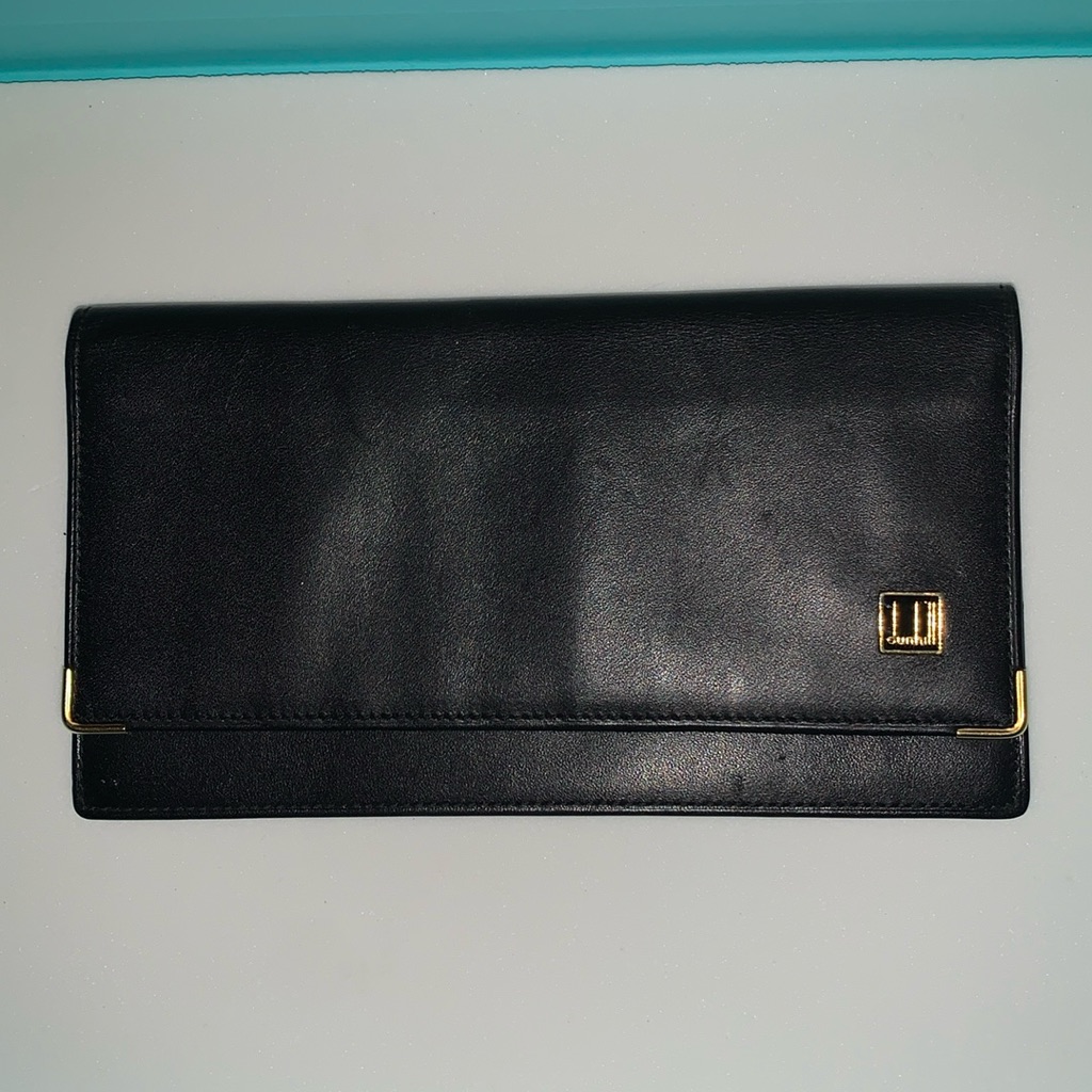 Dunhill Checkbook Wallet Black